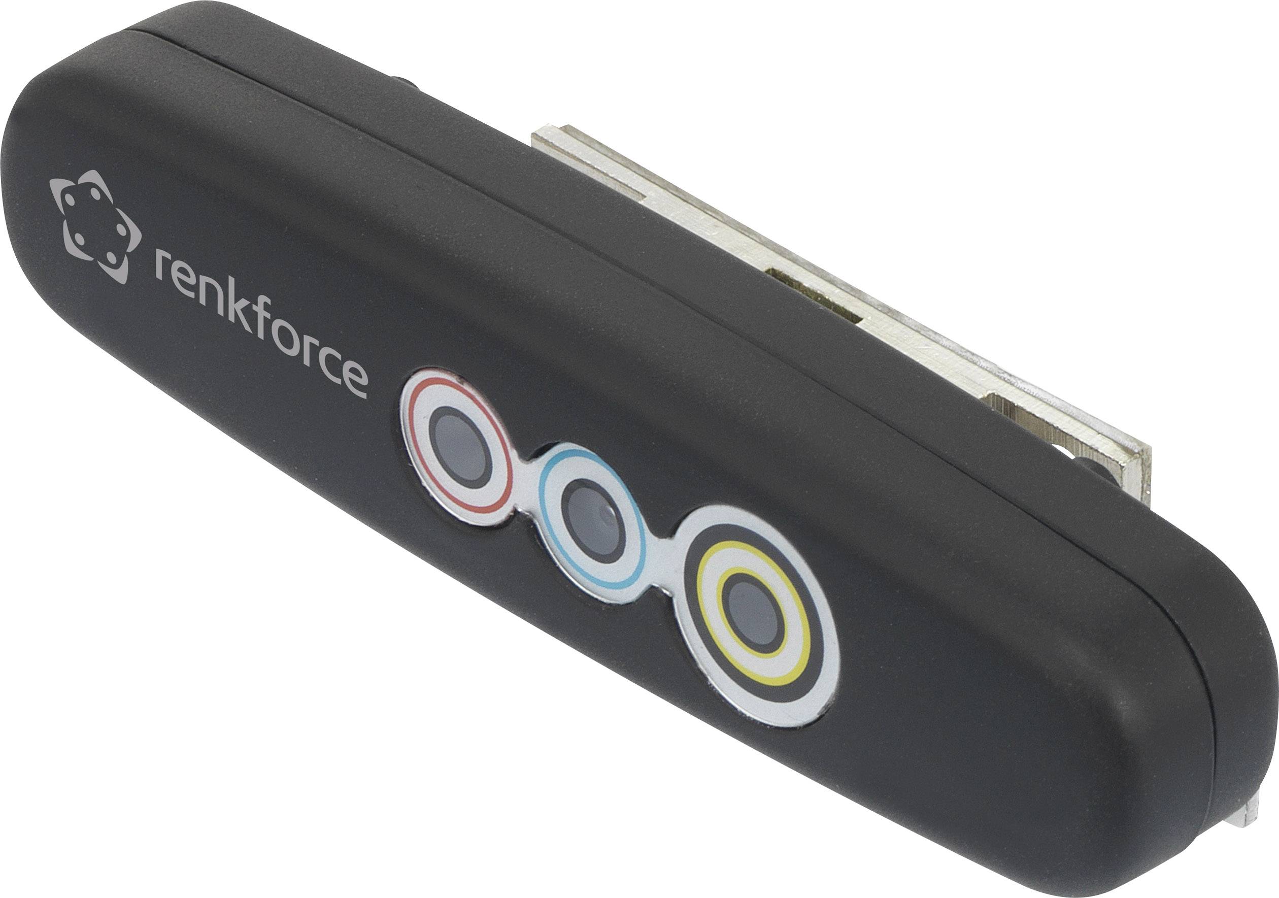 Renkforce Webcam 1280 x 720 Pixel RF-WEC-720P Gesichtserkennung für Windows Hello, Magnet-Halterung mit Infrarotkamera