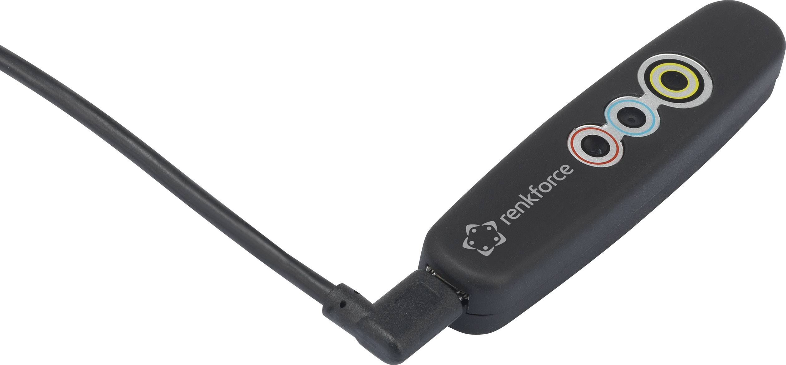 Renkforce Webcam 1280 x 720 Pixel RF-WEC-720P Gesichtserkennung für Windows Hello, Magnet-Halterung mit Infrarotkamera