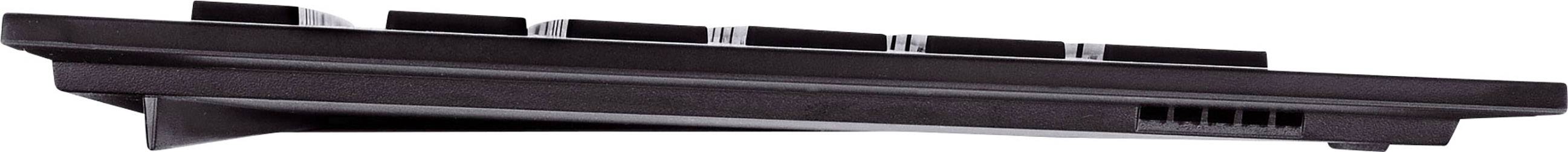 Cherry Strait 3.0 USB Tastatur Deutsch, QWERTZ, Windows® Schwarz Spritzwassergeschützt