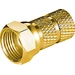 goobay F-Stecker Cu vergoldet L. ca. 20 mm gr.Überwurfmutter Für Kabel Außen-ø 6,5 mm 1 Markierungs-Ring goobay F-Stecker Cu vergoldet L. ca. 20 mm gr.Überwurfmutter Für Kabel Außen-ø 6,5 mm 1 Markierungs-Ring