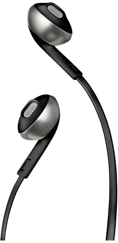 JBL T205 In Ear Kopfhörer kabelgebunden Schwarz Headset