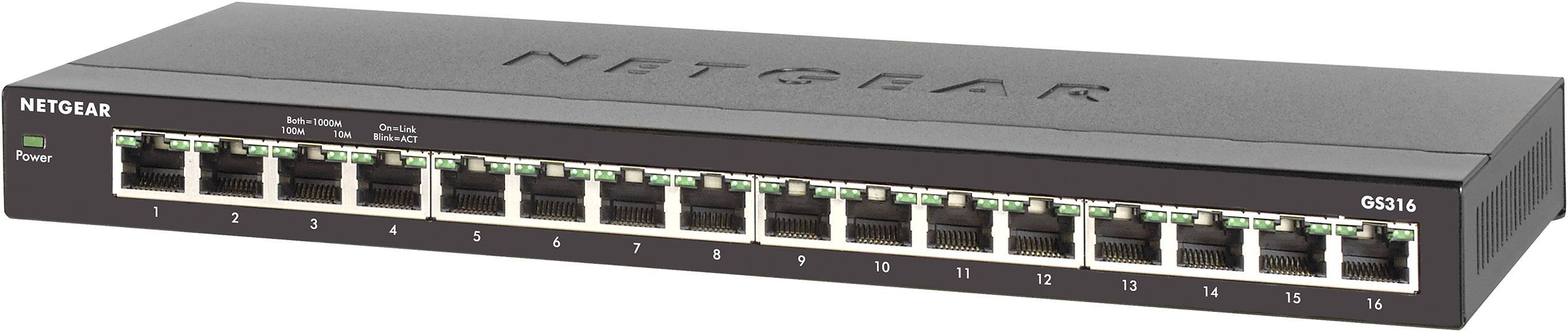 NETGEAR GS316-100PES Netzwerk Switch 16 Port