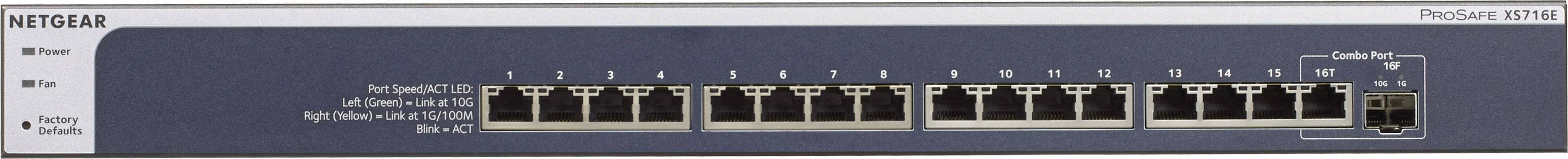 NETGEAR XS716E-100NES Netzwerk Switch XS716E-100NES 16 Port