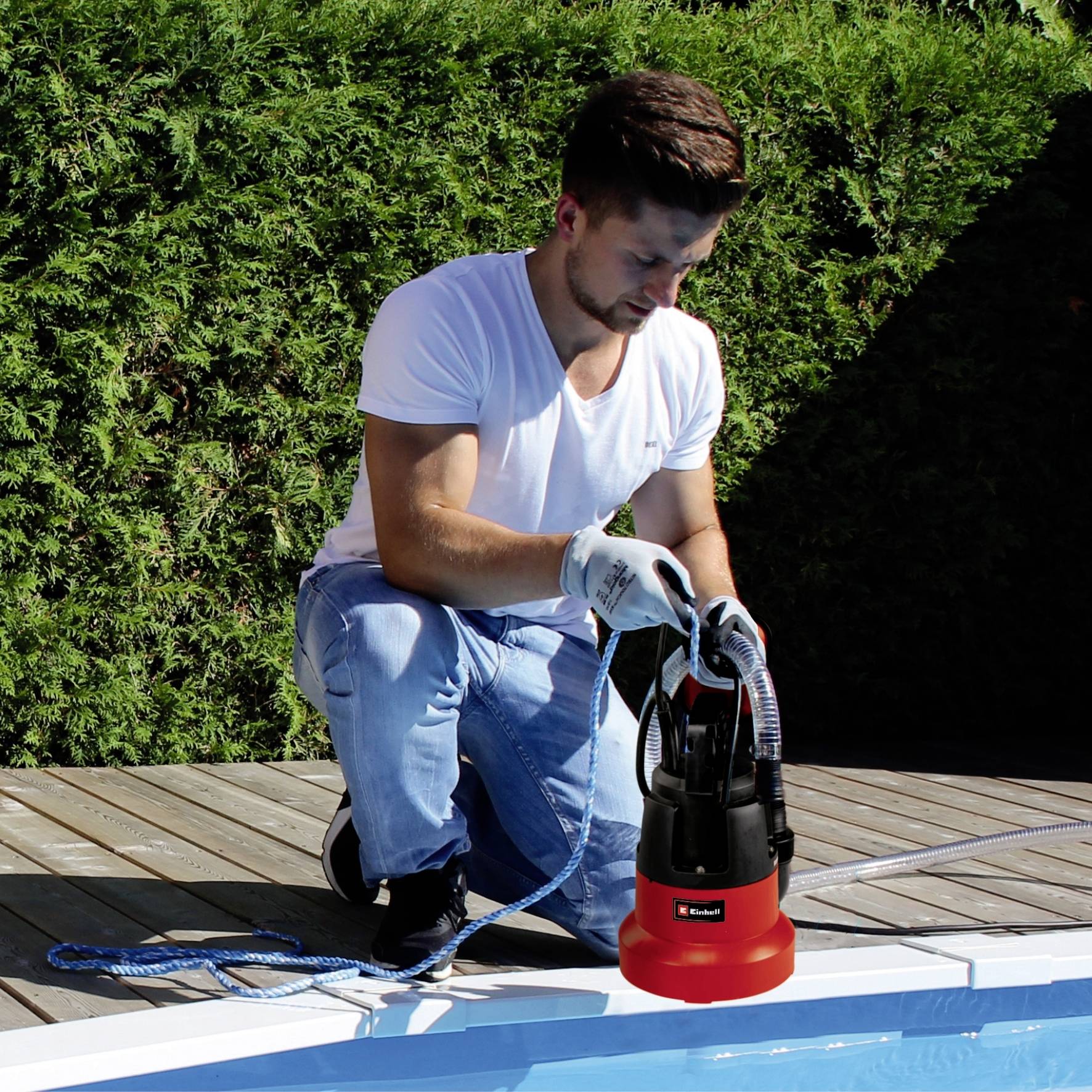 Einhell 4170445 GC-SP 3580 LL Tauchpumpe mit Schutzkontaktstecker 8000 l/h 7.5m