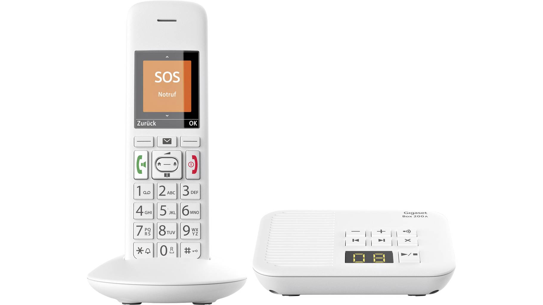 gigaset weiß mit anrufbeantworter gigaset weiß mit anrufbeantworter