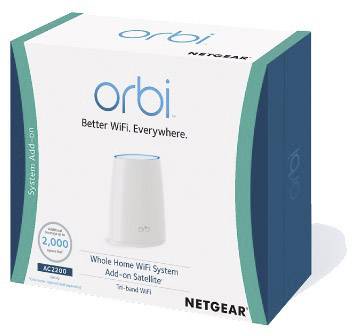 NETGEAR RBS50-100PES Mesh-Zusatzsatellit 2.2 GBit/s 2.4 GHz, 5 GHz, 5 GHz