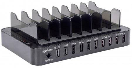 Manhattan 10-Port Charger 180009 USB-Ladestation Steckdose Ausgangsstrom (max.) 17000 mA 10 x USB