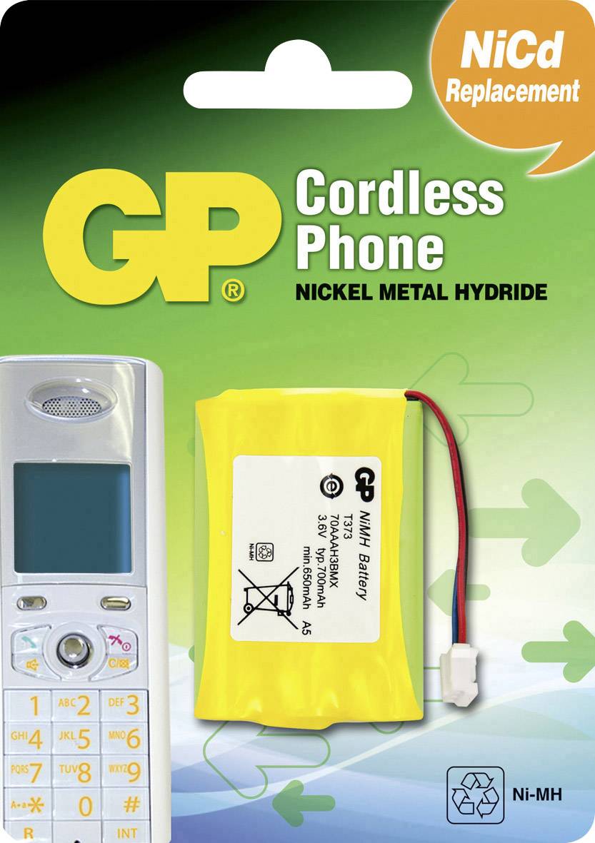 GP Batteries 220373C1 70AAAH3BMXZ T373 Schnurlostelefon Akku Passend für Marke: Bang & Olufsen NiMH 3.6V 700 mAh