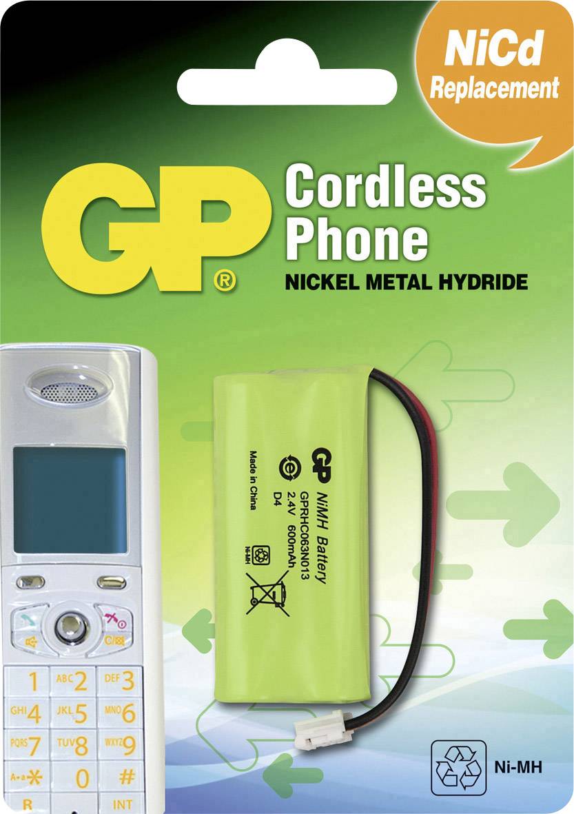 GP GPT377DE635C1 GPT377DE635C1 Schnurlostelefon Akku Passend für Marke: Alcatel, Binatone, Emporia, Premier, Synergy, AEG, Lexibook, Hagenuk NiMH