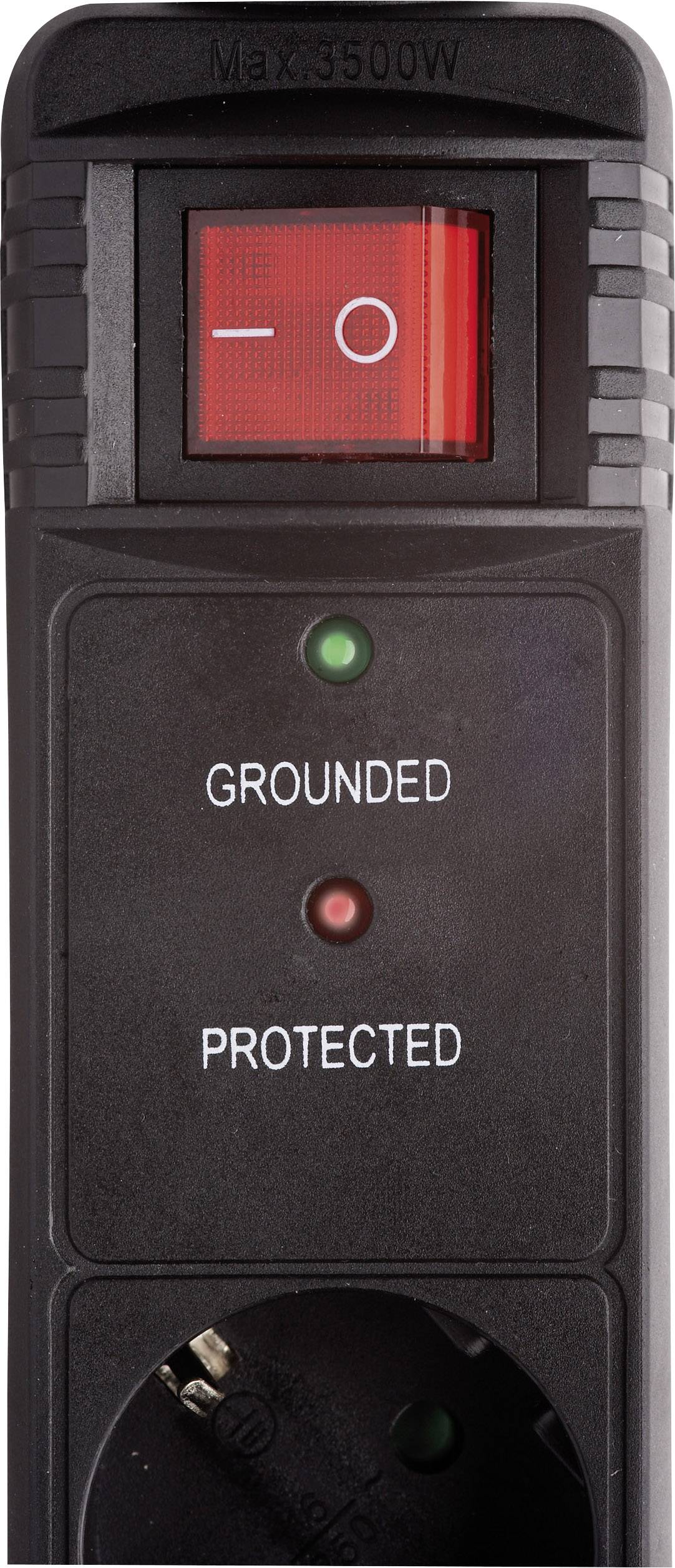 Gembird SPG5-C-15 Überspannungsschutz-Steckdosenleiste 5fach Schwarz Schutzkontakt 1 St.