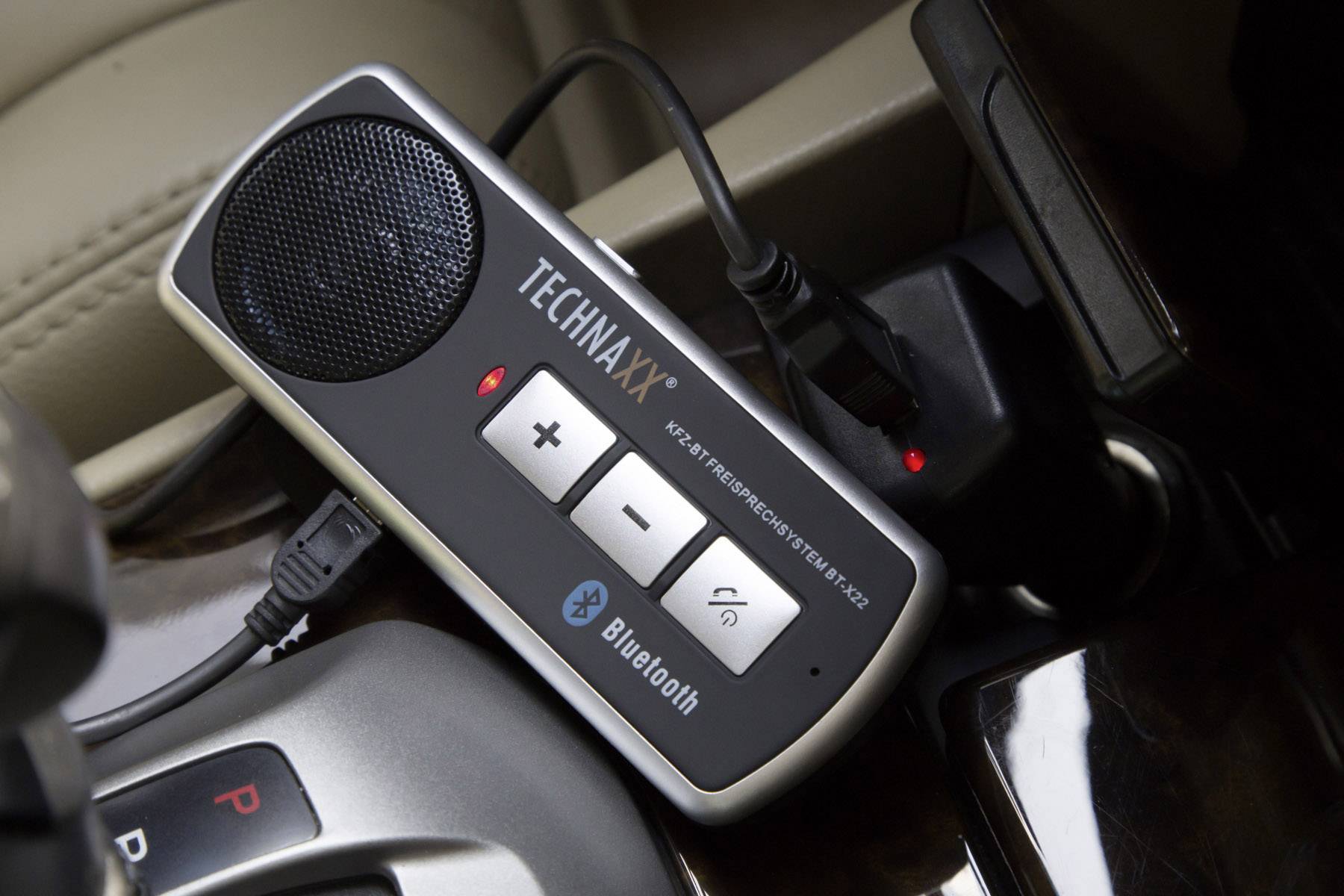 Technaxx BT-X22 Bluetooth® Freisprecheinrichtung Gesprächs-Zeit (max.): 20h