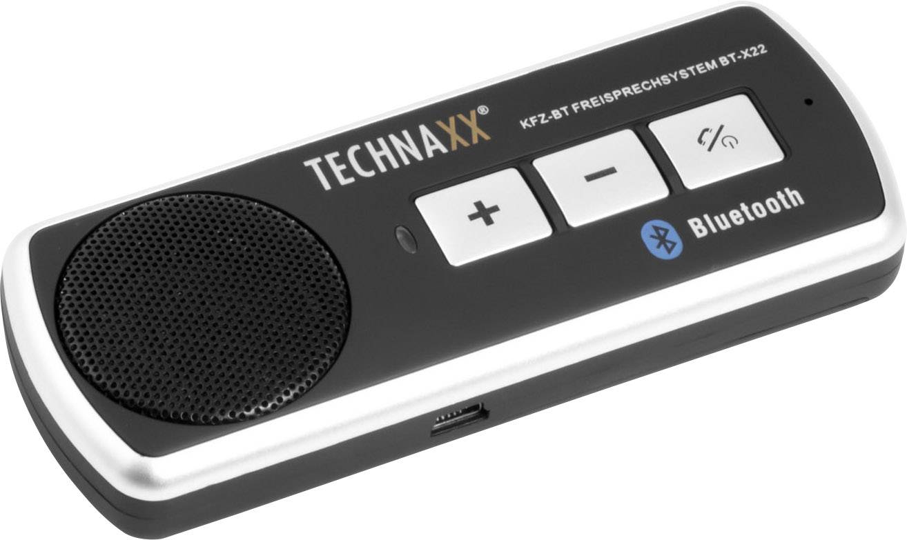 Technaxx BT-X22 Bluetooth® Freisprecheinrichtung Gesprächs-Zeit (max.): 20h