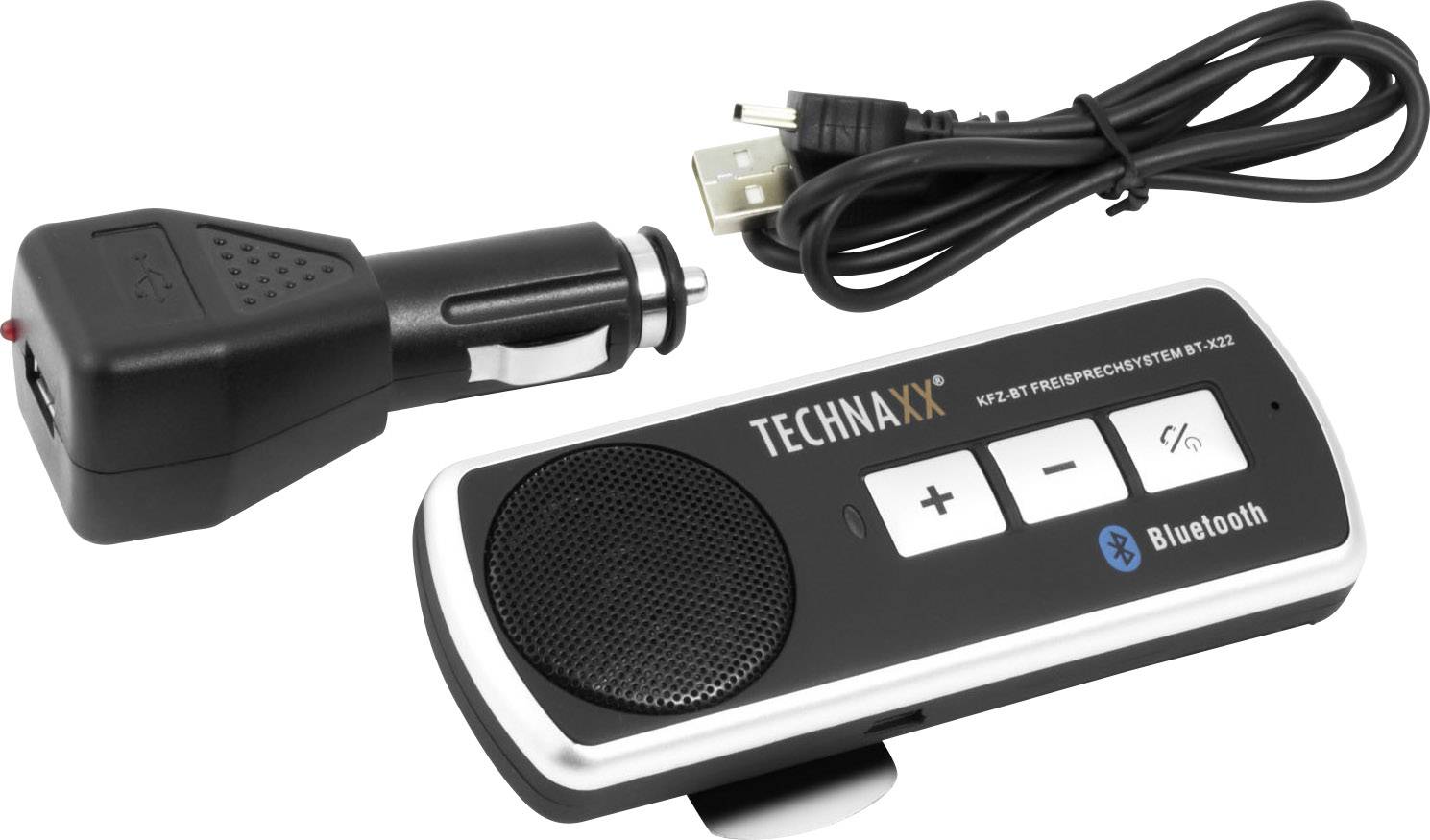 Technaxx BT-X22 Bluetooth® Freisprecheinrichtung Gesprächs-Zeit (max.): 20h