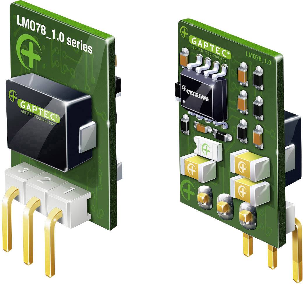 Gaptec 10070378 DC/DC-Wandler, Print 24 V/DC 12 V/DC 1A 12W Anzahl Ausgänge: 1 x Inhalt