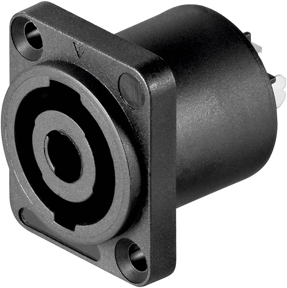 Goobay 50837 Lautsprecher-Steckverbinder Chassisbuchse, gerade Polzahl: 4 Schwarz 1 St.