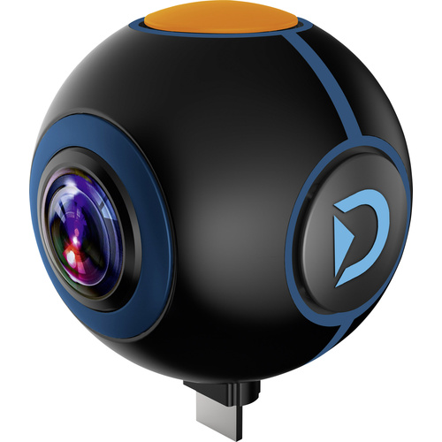 Discovery Adventures HD 720P 720° Android Action Camera Spy Zusatzkamera Schwarz 360°