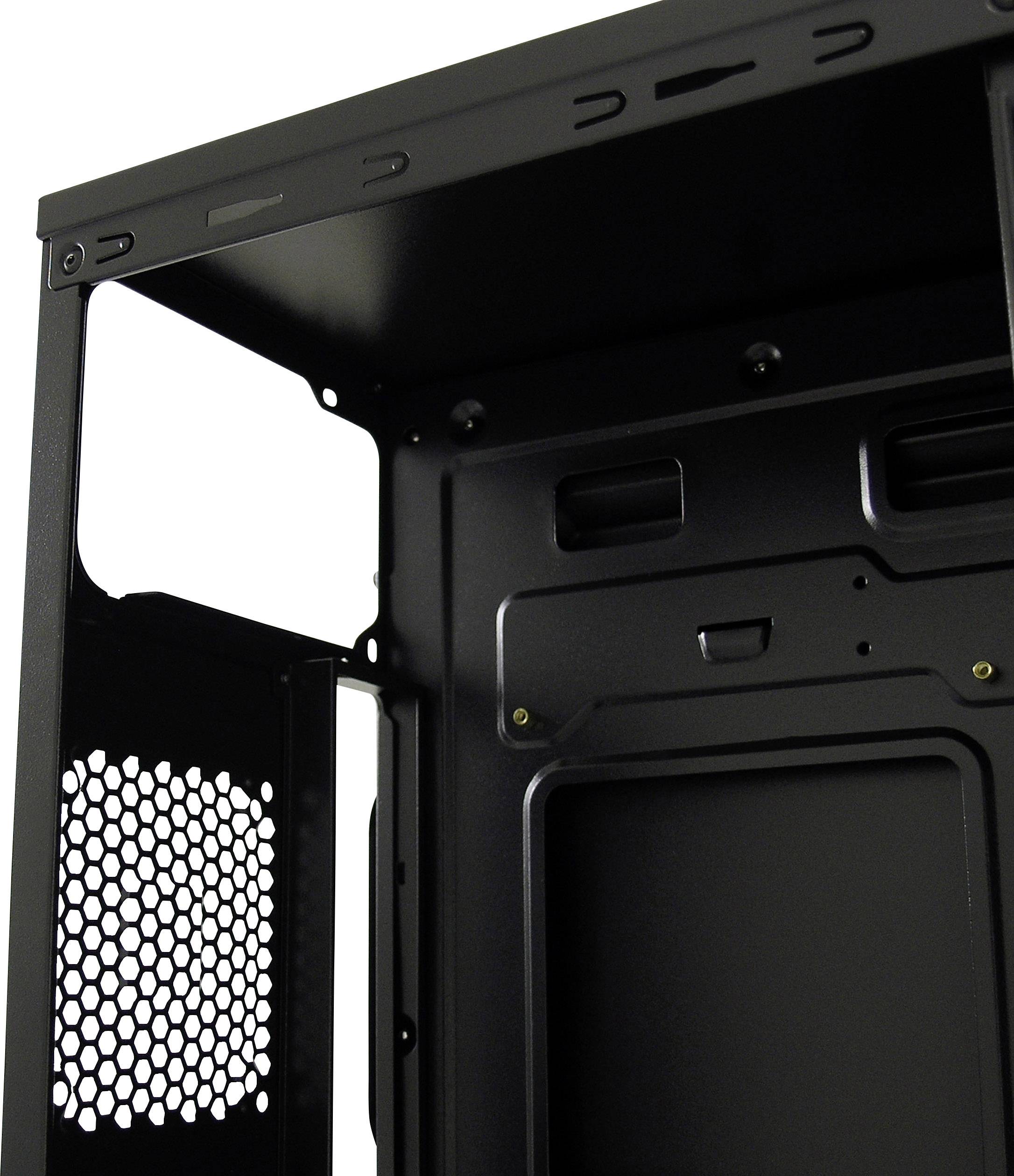 LC Power LC-2010MB-ON Midi-Tower PC-Gehäuse Schwarz