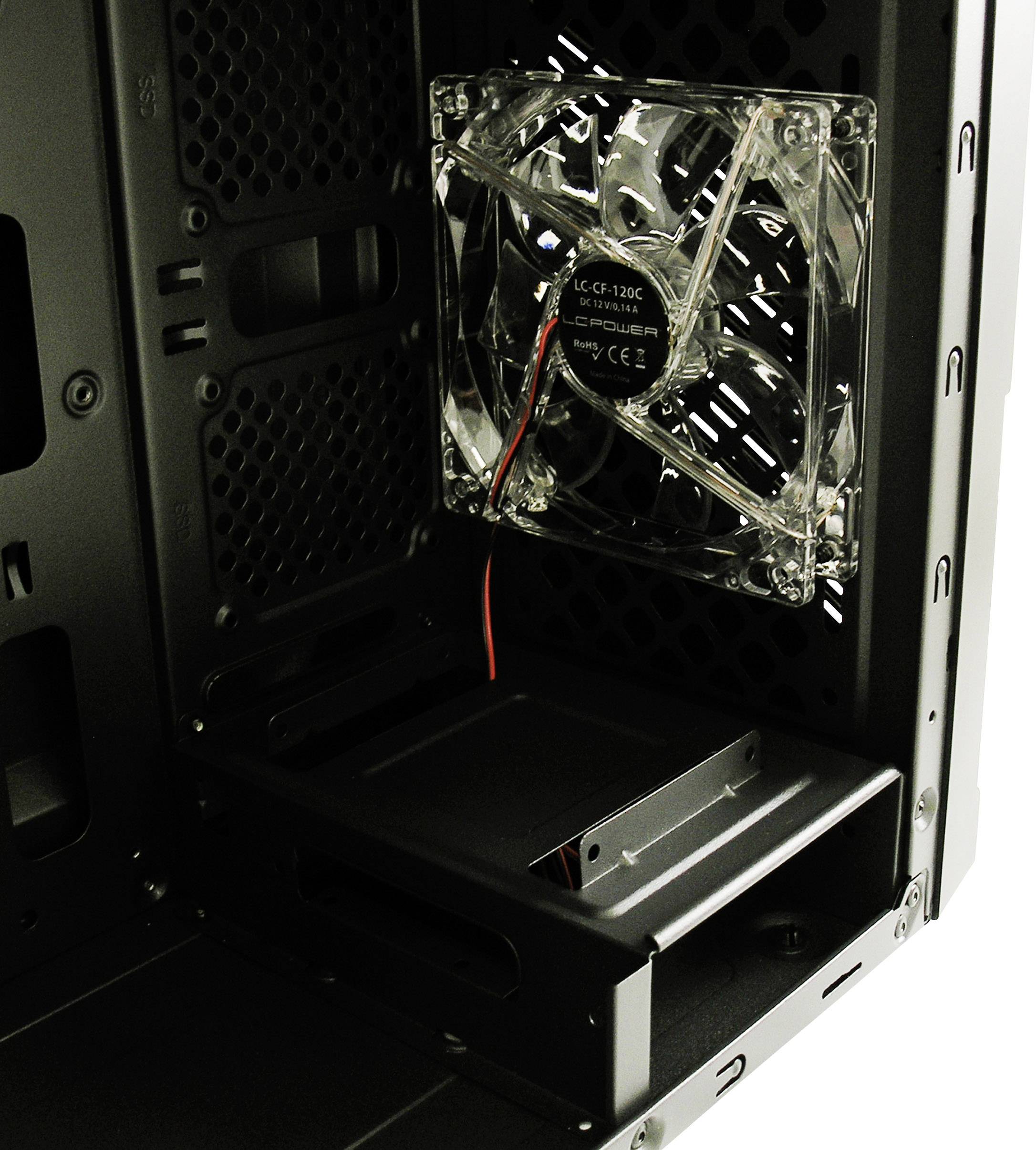 LC Power LC-7037B-ON Midi-Tower PC-Gehäuse Schwarz