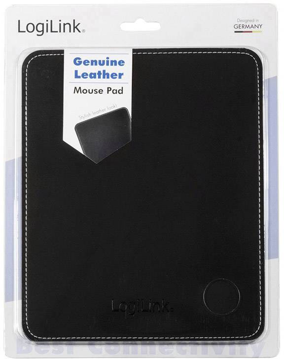 LogiLink ID0150 Mauspad Lederoptik Schwarz