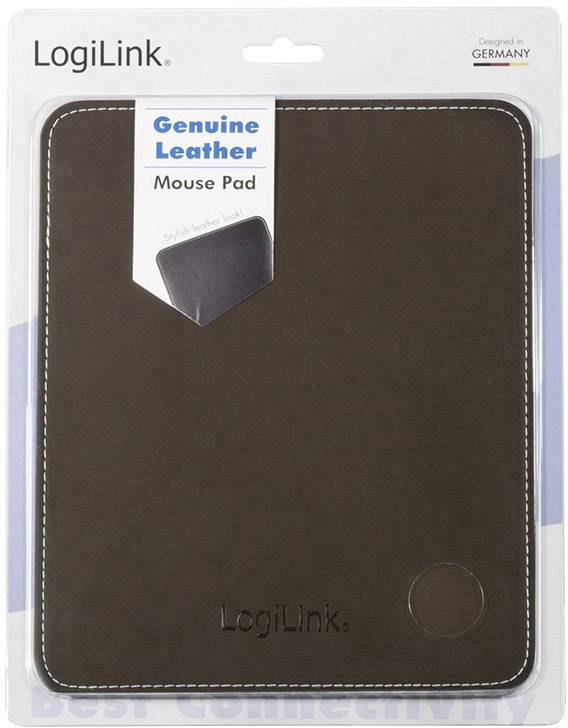 LogiLink ID0151 Mauspad Lederoptik Braun (B x H x T) 220 x 3 x 180mm