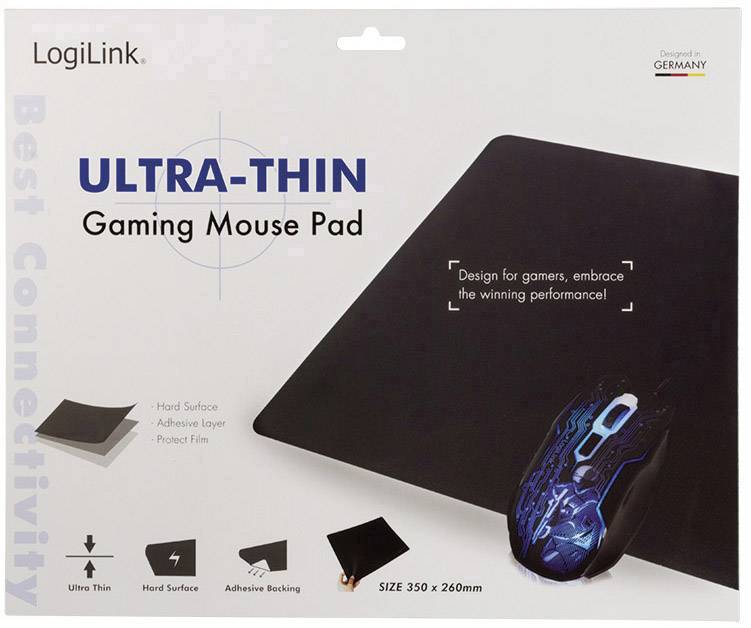LogiLink ID0140 Gaming-Mauspad Schwarz