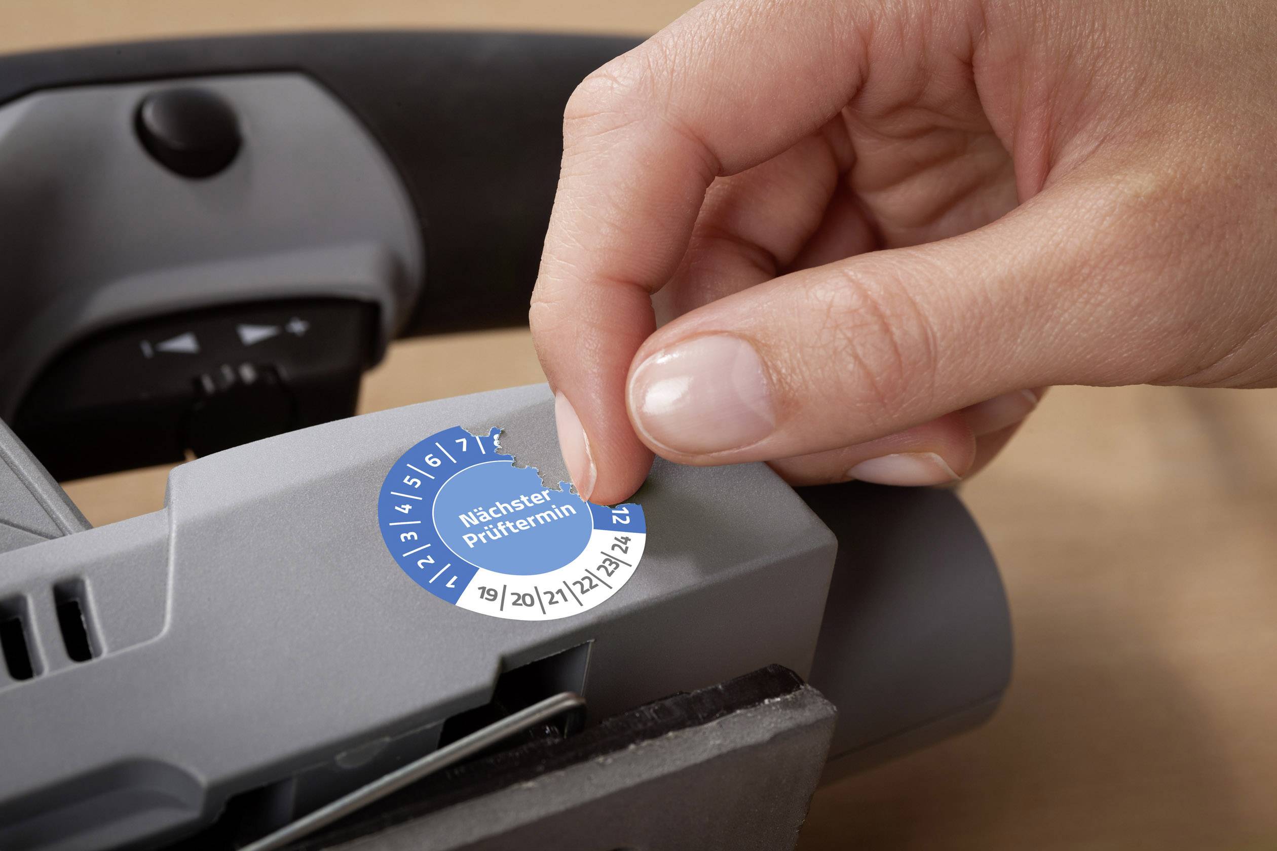 80 St. Avery-Zweckform Prüfplakette Nächster Prüftermin 2019-2024 Blau Folie selbstklebend (Ø) 30 mm 30 mm