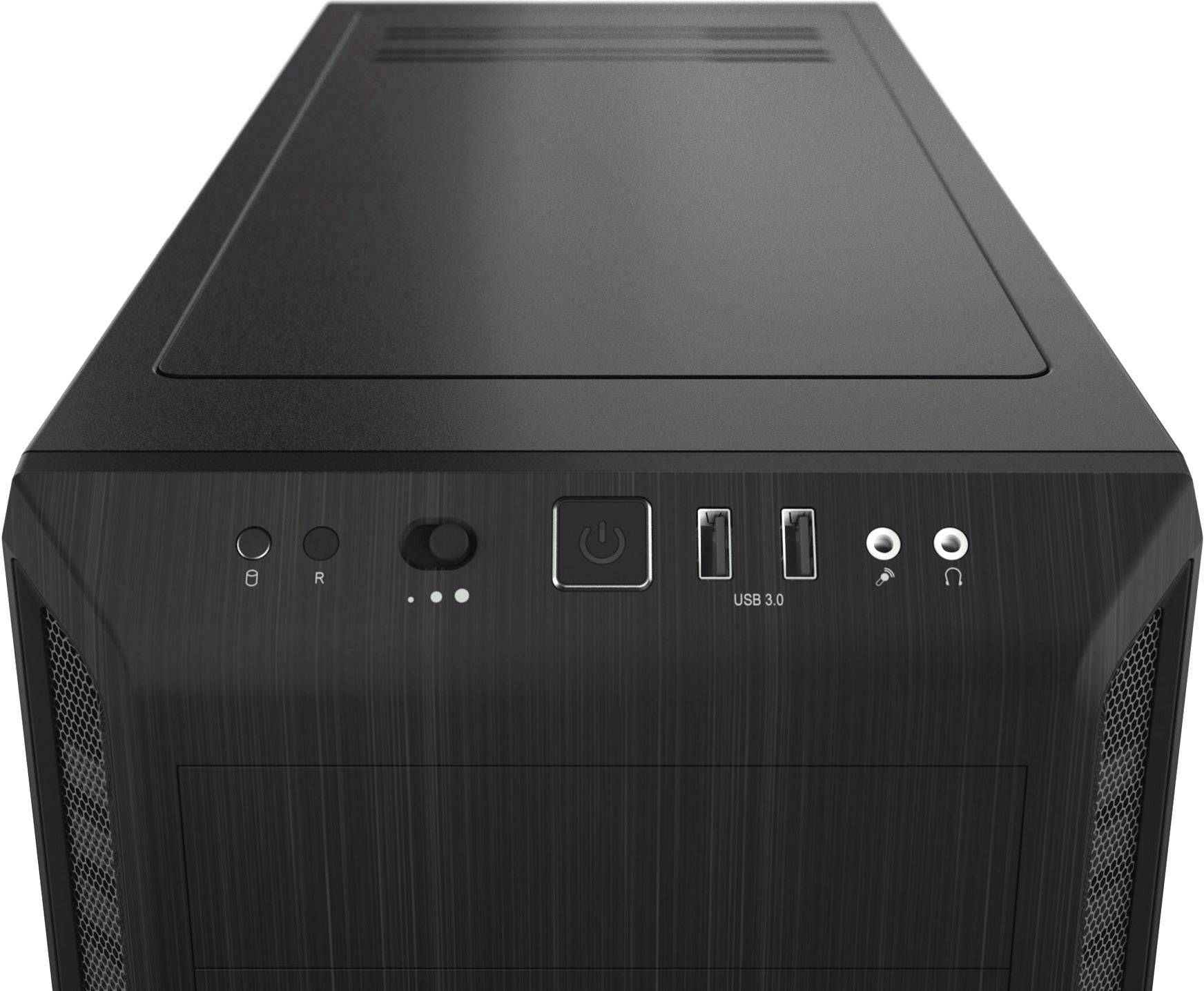 BeQuiet Midi-Tower PC-Gehäuse Pure Base 600 Schwarz gedämmt, Seitenfenster