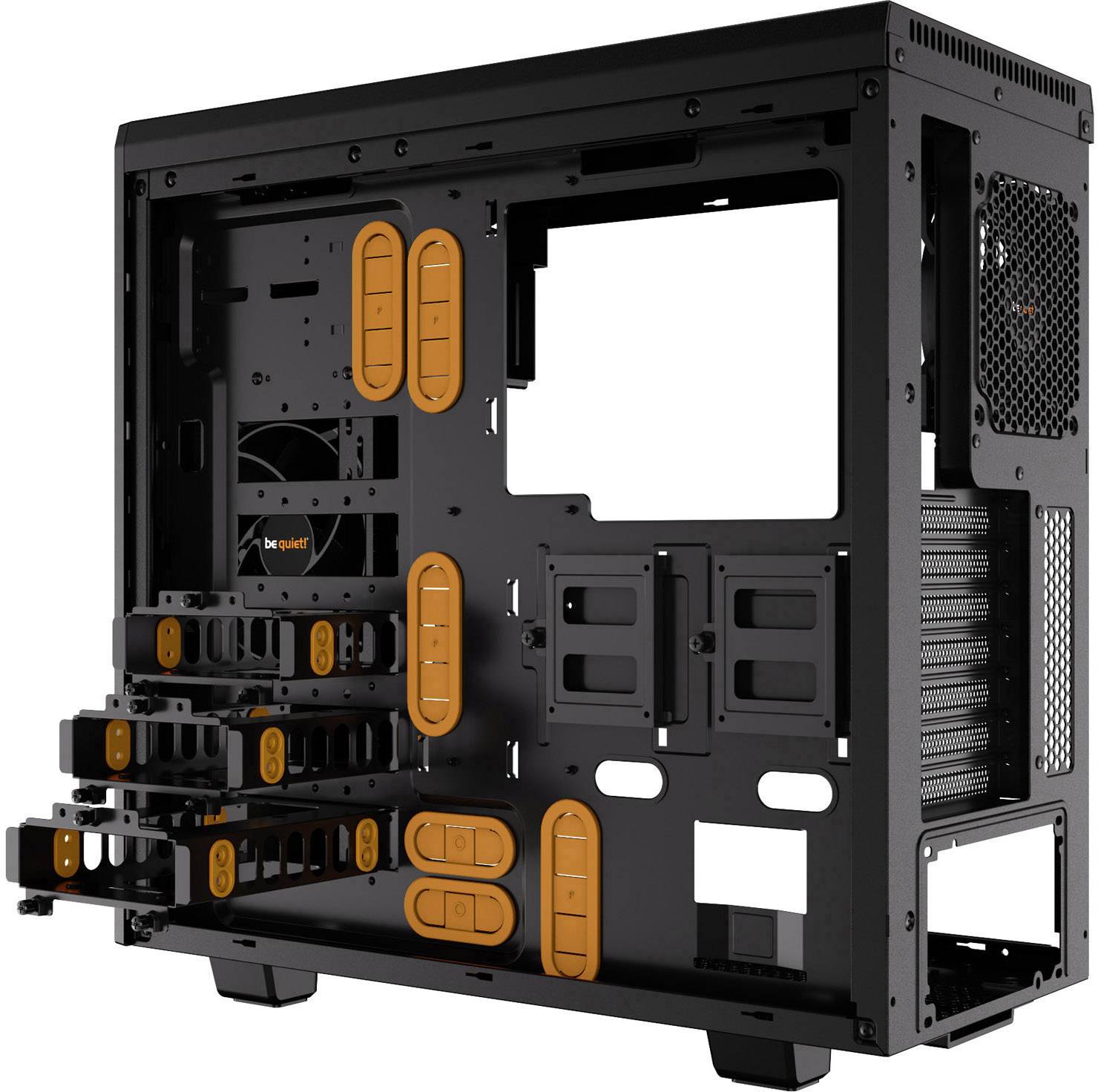 BeQuiet Pure Base 600 Midi-Tower PC-Gehäuse Schwarz, Orange