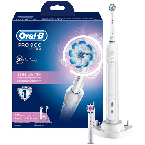 Oral-B Pro 900 Sensi UltraThin Pro 900 SUT Electric toothbrush Rotating/vibrating/pulsating White