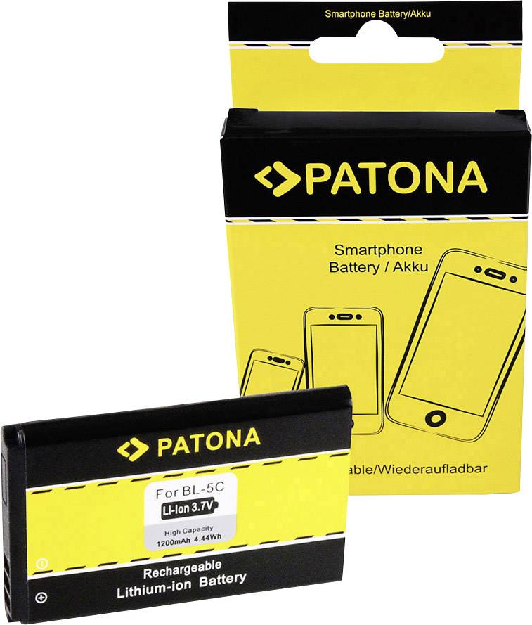 Patona BL-5C 6600/3100/7610/6230 Kamera-Akku ersetzt Original-Akku (Kamera) BL-5CA, BL-5CB, BL-5C