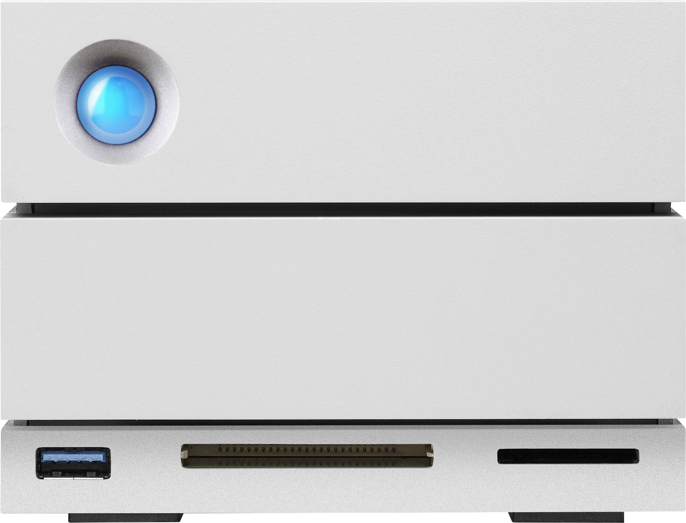 LaCie 2big Dock 20 TB Externe Festplatte 8.9 cm (3.5 Zoll) Thunderbolt 3, USB 3.2 Gen 2 (USB 3.1), DisplayPort, USB 3.2 Gen 1 (USB 3.0) Aluminium STGB