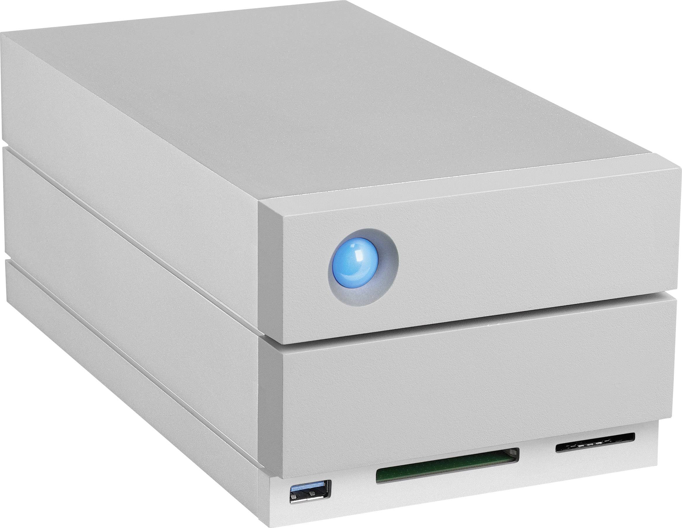 LaCie 2big Dock 20 TB Externe Festplatte 8.9 cm (3.5 Zoll) Thunderbolt 3, USB 3.2 Gen 2 (USB 3.1), DisplayPort, USB 3.2 Gen 1 (USB 3.0) Aluminium STGB