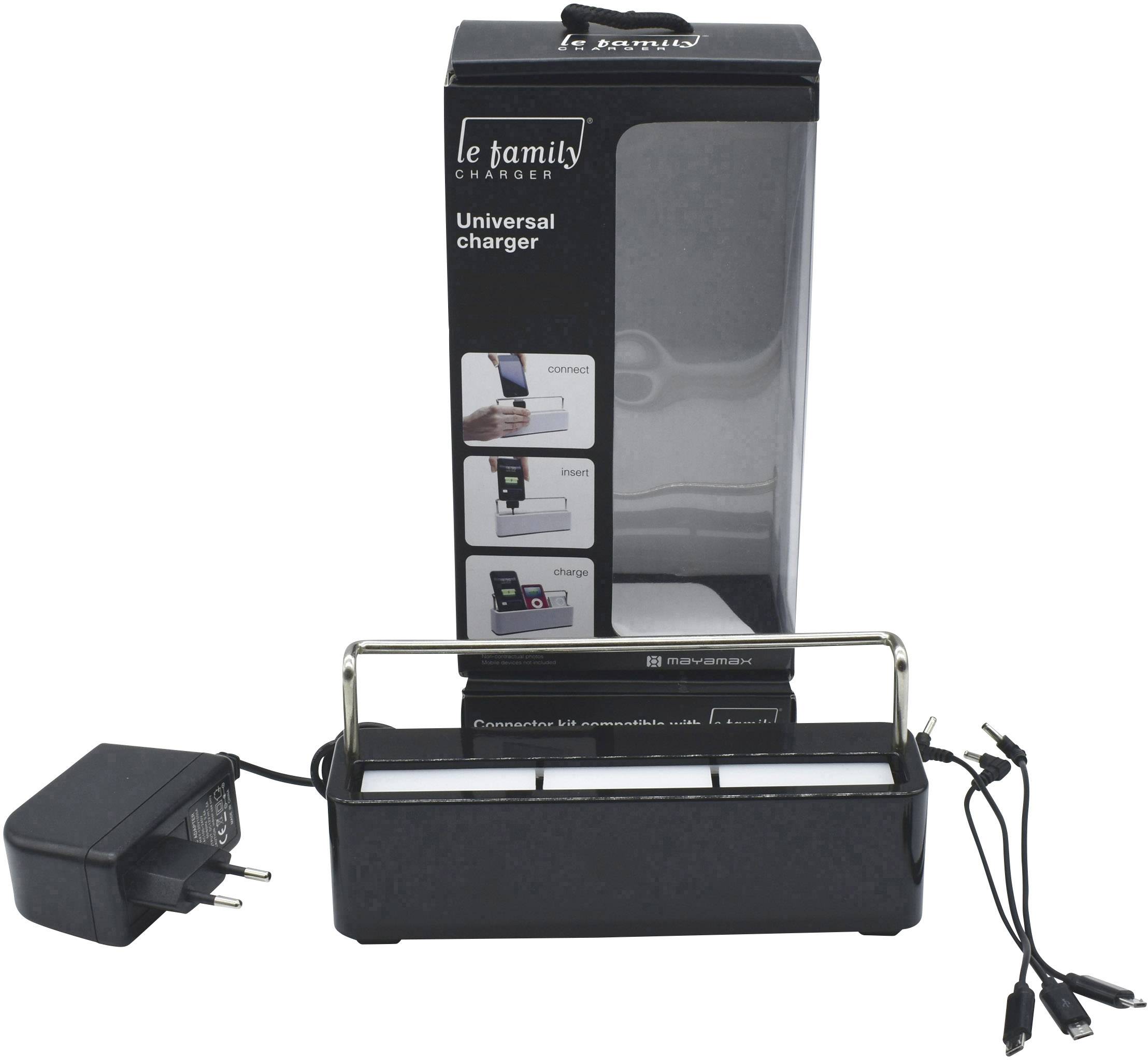 MayaMax Le family 10210 USB-Ladestation Steckdose 3 x Micro-USB-Stecker