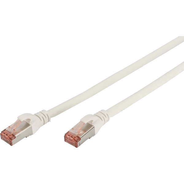 Digitus DK-1644-005/WH RJ45 Netzwerkkabel, Patchkabel CAT 6 S/FTP 0.50m Weiß Flammwidrig, Folienschirm, Geflechtschirm, Geschirmt Digitus DK-1644-005/WH RJ45 Netzwerkkabel, Patchkabel CAT 6 S/FTP 0.50m Weiß Flammwidrig, Folienschirm, Geflechtschirm, Geschirmt