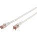 Digitus DK-1644-005/WH RJ45 Netzwerkkabel, Patchkabel CAT 6 S/FTP 0.50m Weiß Flammwidrig, Folienschirm, Geflechtschirm, Geschirmt Digitus DK-1644-005/WH RJ45 Netzwerkkabel, Patchkabel CAT 6 S/FTP 0.50m Weiß Flammwidrig, Folienschirm, Geflechtschirm, Geschirmt