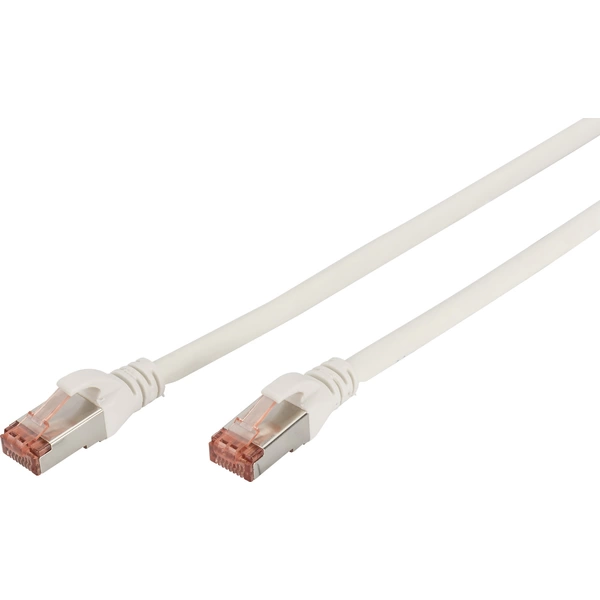 Digitus DK-1644-010/WH RJ45 Netzwerkkabel, Patchkabel CAT 6 S/FTP 1.00 m Weiß Flammwidrig, Foliensc Digitus DK-1644-010/WH RJ45 Netzwerkkabel, Patchkabel CAT 6 S/FTP 1.00 m Weiß Flammwidrig, Foliensc