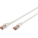 Digitus DK-1644-010/WH RJ45 Netzwerkkabel, Patchkabel CAT 6 S/FTP 1.00 m Weiß Flammwidrig, Foliensc Digitus DK-1644-010/WH RJ45 Netzwerkkabel, Patchkabel CAT 6 S/FTP 1.00 m Weiß Flammwidrig, Foliensc