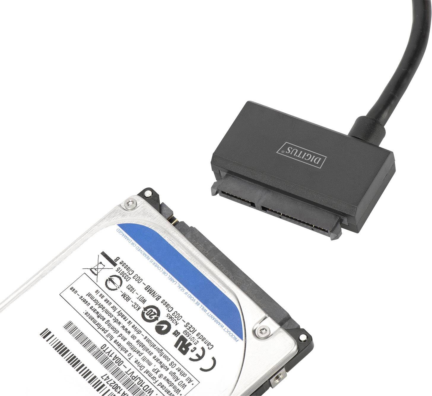 Digitus Festplatten Adapter [1x USB 3.1 Gen 1 - 1x SATA-Kombi-Buchse 7+15pol.] DA-70327 0.35 m