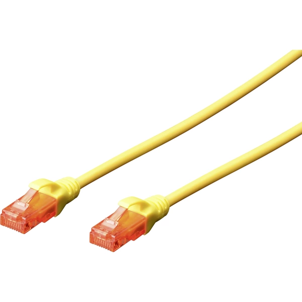 Digitus DK-1617-0025/Y RJ45 Netzwerkkabel, Patchkabel CAT 6 U/UTP 0.25m Gelb Flammwidrig, Halogenfrei, Rund, verdrillte Paare Digitus DK-1617-0025/Y RJ45 Netzwerkkabel, Patchkabel CAT 6 U/UTP 0.25m Gelb Flammwidrig, Halogenfrei, Rund, verdrillte Paare