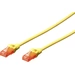Digitus DK-1617-0025/Y RJ45 Netzwerkkabel, Patchkabel CAT 6 U/UTP 0.25m Gelb Flammwidrig, Halogenfrei, Rund, verdrillte Paare Digitus DK-1617-0025/Y RJ45 Netzwerkkabel, Patchkabel CAT 6 U/UTP 0.25m Gelb Flammwidrig, Halogenfrei, Rund, verdrillte Paare
