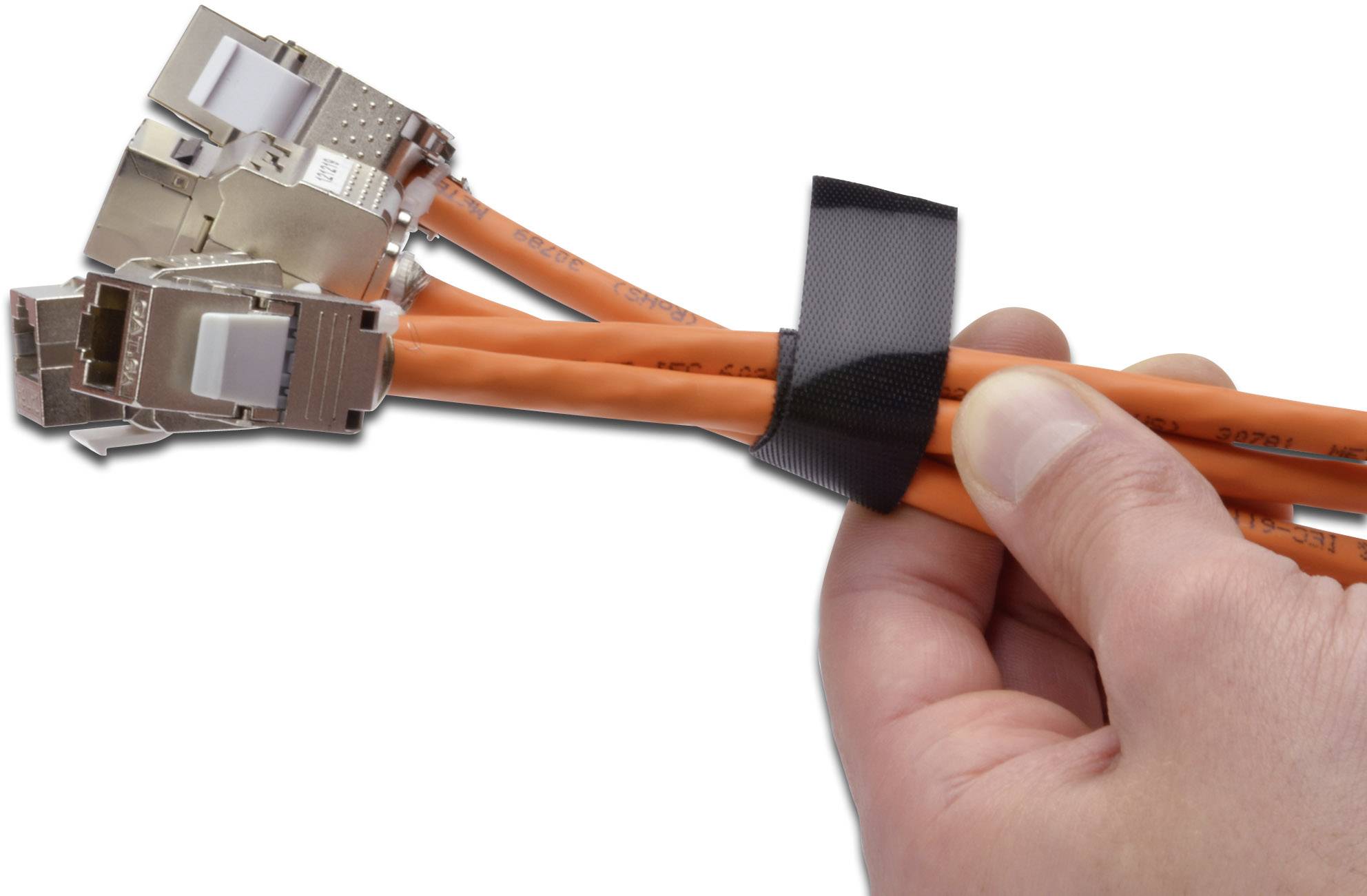 Digitus DN-CT-10M-20 19 Zoll Klettband Schwarz