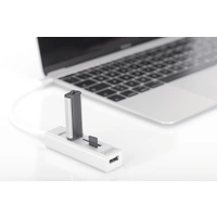 Digitus DA-70243 3 Port USB 2.0-Hub mit USB-C® Stecker, mit Aluminiumgehäuse, mit OTG-Funktion, mit eingebautem SD-Kartenleser Digitus DA-70243 3 Port USB 2.0-Hub mit USB-C® Stecker, mit Aluminiumgehäuse, mit OTG-Funktion, mit eingebautem SD-Kartenleser