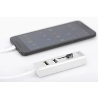 Digitus DA-70243 3 Port USB 2.0-Hub mit USB-C® Stecker, mit Aluminiumgehäuse, mit OTG-Funktion, mit eingebautem SD-Kartenleser Digitus DA-70243 3 Port USB 2.0-Hub mit USB-C® Stecker, mit Aluminiumgehäuse, mit OTG-Funktion, mit eingebautem SD-Kartenleser