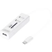 Digitus DA-70243 3 Port USB 2.0-Hub mit USB-C® Stecker, mit Aluminiumgehäuse, mit OTG-Funktion, mit eingebautem SD-Kartenleser Digitus DA-70243 3 Port USB 2.0-Hub mit USB-C® Stecker, mit Aluminiumgehäuse, mit OTG-Funktion, mit eingebautem SD-Kartenleser