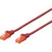 Digitus DK-1617-100/R RJ45 Netzwerkkabel, Patchkabel CAT 6 U/UTP 10.00m Rot Flammwidrig, Halogenfrei, Rund, verdrillte Paare Digitus DK-1617-100/R RJ45 Netzwerkkabel, Patchkabel CAT 6 U/UTP 10.00m Rot Flammwidrig, Halogenfrei, Rund, verdrillte Paare