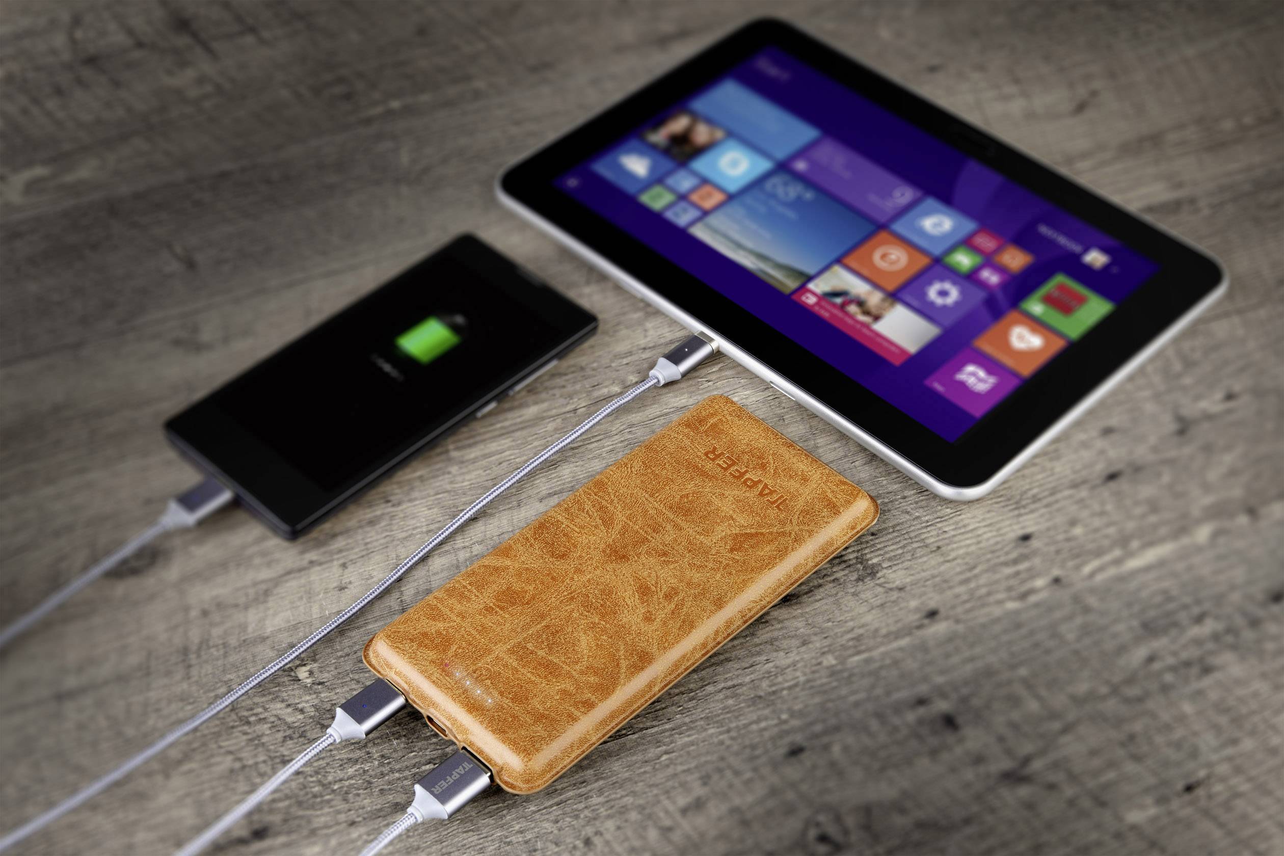 Tapfer Powerbank (Zusatzakku) LiPo 15000 mAh 1604594