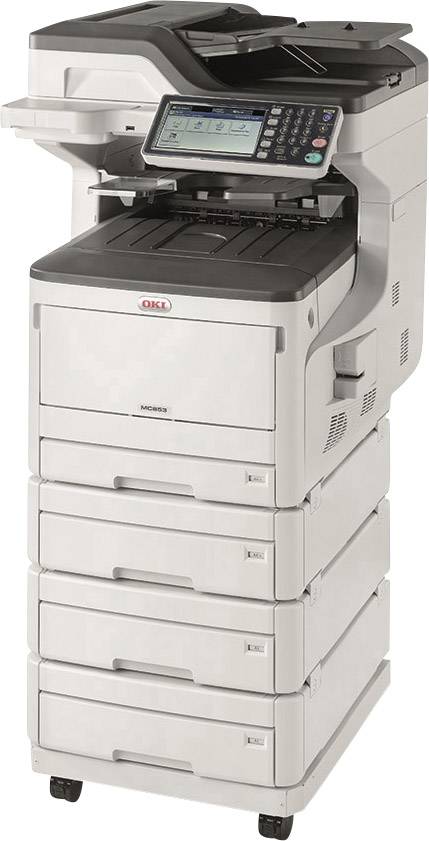 OKI MC853dn Multifunktionsdrucker Laser Farbe A3 Drucker, Scanner, Kopierer, Fax LAN, Duplex, Duplex-ADF