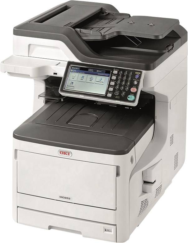 OKI MC853dn Multifunktionsdrucker Laser Farbe A3 Drucker, Scanner, Kopierer, Fax LAN, Duplex, Duplex-ADF