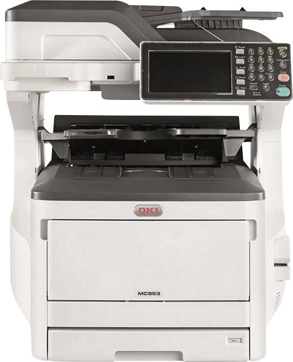 OKI MC853dn Multifunktionsdrucker Laser Farbe A3 Drucker, Scanner, Kopierer, Fax LAN, Duplex, Duplex-ADF