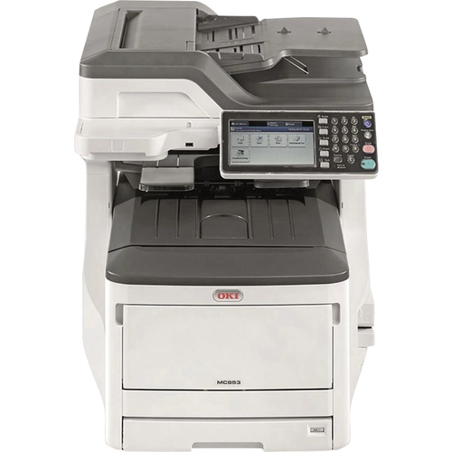 OKI MC853dn Multifunktionsdrucker Laser Farbe A3 Drucker, Scanner, Kopierer, Fax LAN, Duplex, Duplex-ADF OKI MC853dn Multifunktionsdrucker Laser Farbe A3 Drucker, Scanner, Kopierer, Fax LAN, Duplex, Duplex-ADF